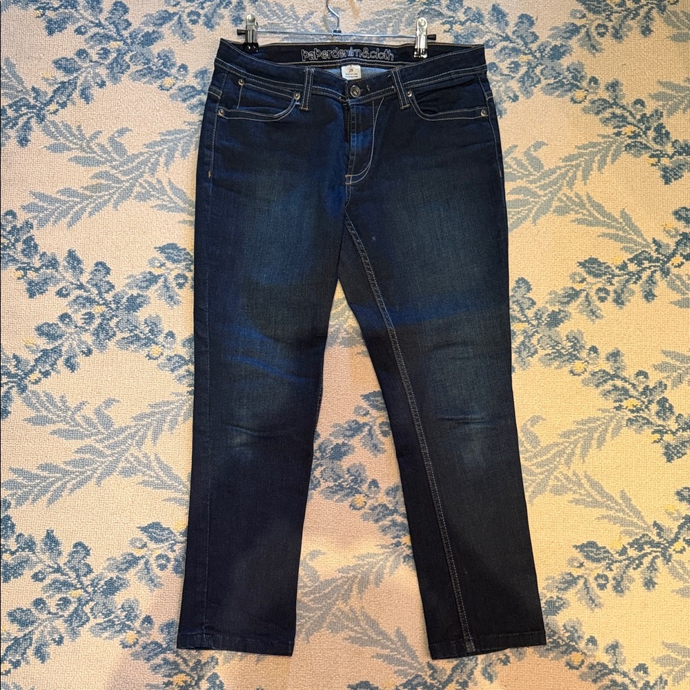 Paper Denim & Cloth Dark Blue Women's Jeans with Flap Back Pockets